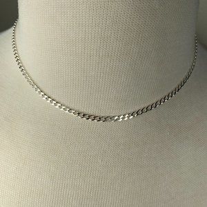 NEW 6.8 grams 16" Italian Curb Chain Necklace in Sterling Silver